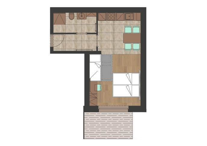 Apartmán superior s terasou Apartmán superior s terasou